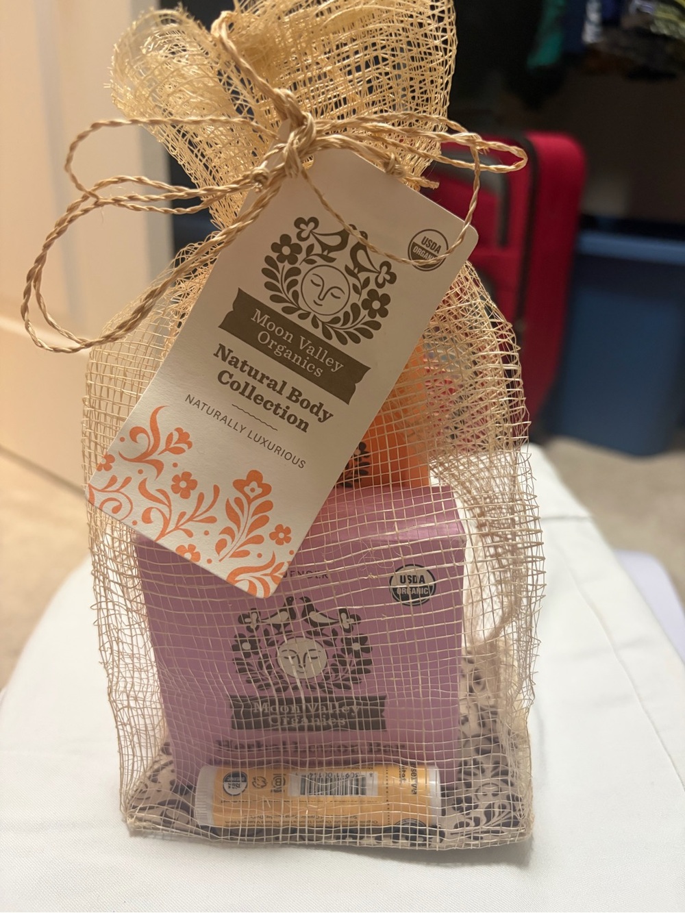 Moon Valley Organics Lotion Bar, muscle rub plus Lip Care Giftset